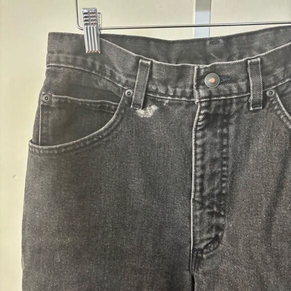Vintage Land’s End size 10 high waisted black denim jeans - Picture 3 of 9